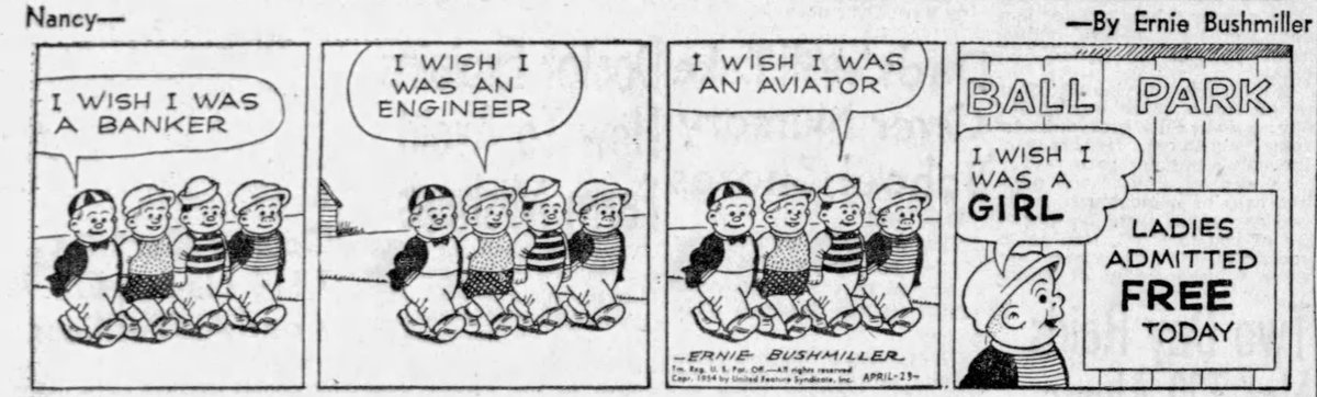 Nancy Comics by Ernie Bushmiller tweet media