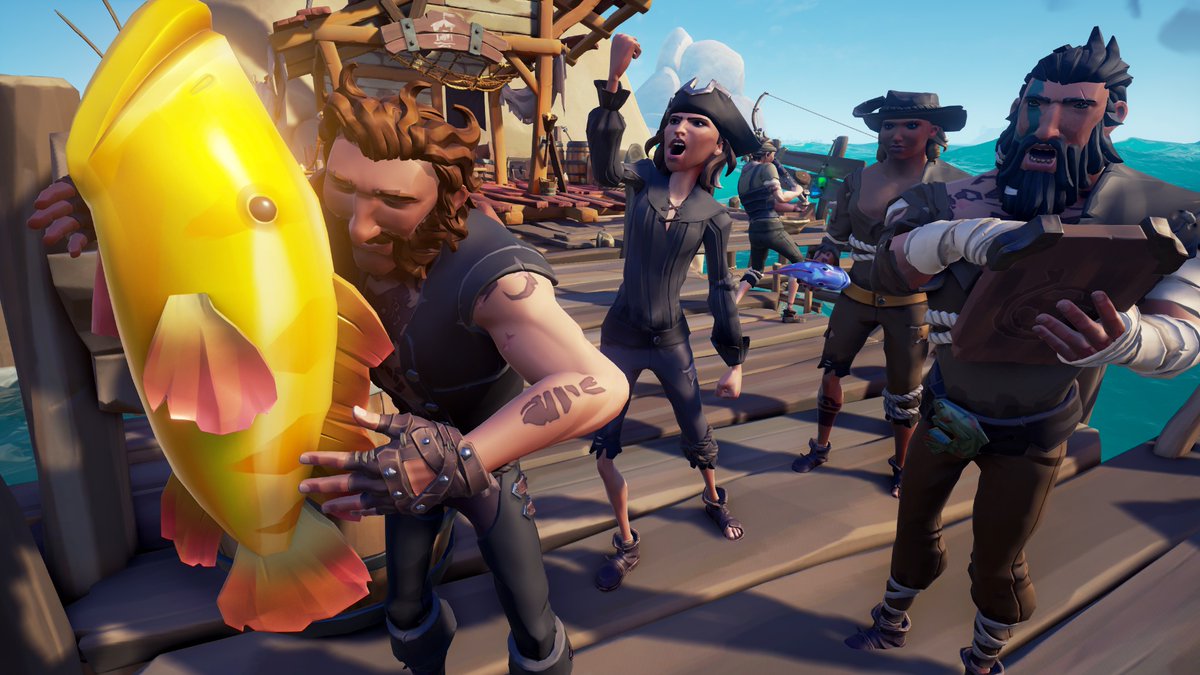 Curse you, Captain Chum Bucket! I will reclaim my title as Heavy Bait Champion, just you wait! 

#SoTShot Theme: Catch Of The Day

#SeaOfThieves 
<a href="/SeaOfThieves/">Sea of Thieves</a>
 #BeMorePirate #HeavyBaitChampion
