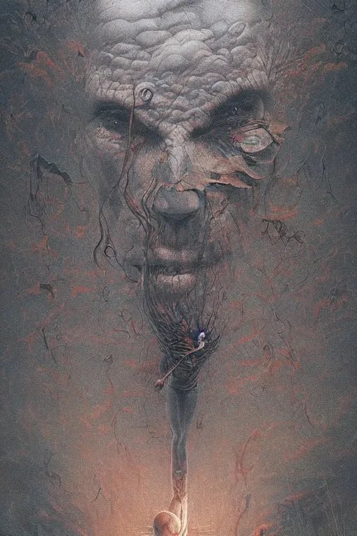 Welcomed darkness takes hold
Sin of sinners, tales untold
The last of malevolence unfolds
From his lips, souls are sold

#Rooted_deep in his mad verse
Stigmata branded, his fallen curse

Be still beneath the dead
As damnation’s rites are read

#madverse 🎨Openart