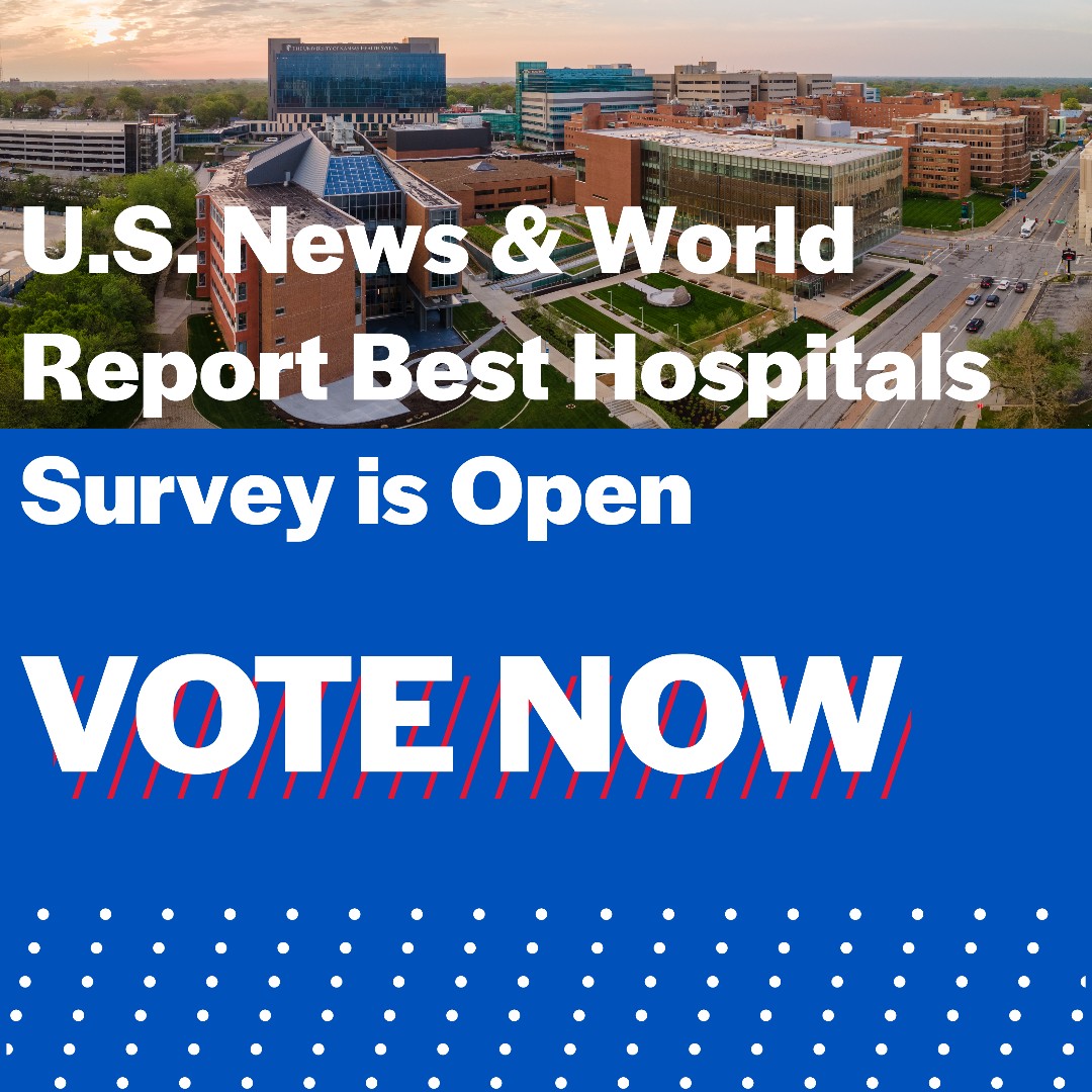 KU_PMR's tweet image. Tomorrow is the last day to cast your votes for the 2023-24 #USNewsAndWorldReportBestHospitals online survey. We hope you will take a few minutes to participate and that you will vote for the University of Kansas Hospital in #Rehabilitation.
#KUHospital #Rehabilitation