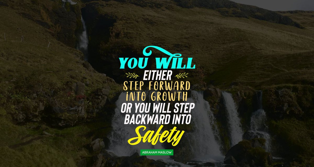 BryantCPA's tweet photo. You will either step forward into growth or you will step backward into safety. #ThursdayMotivation #ThursdayThoughts #StepForward #Growth #StepBackward #Safety https://t.co/PYezk80xRx
