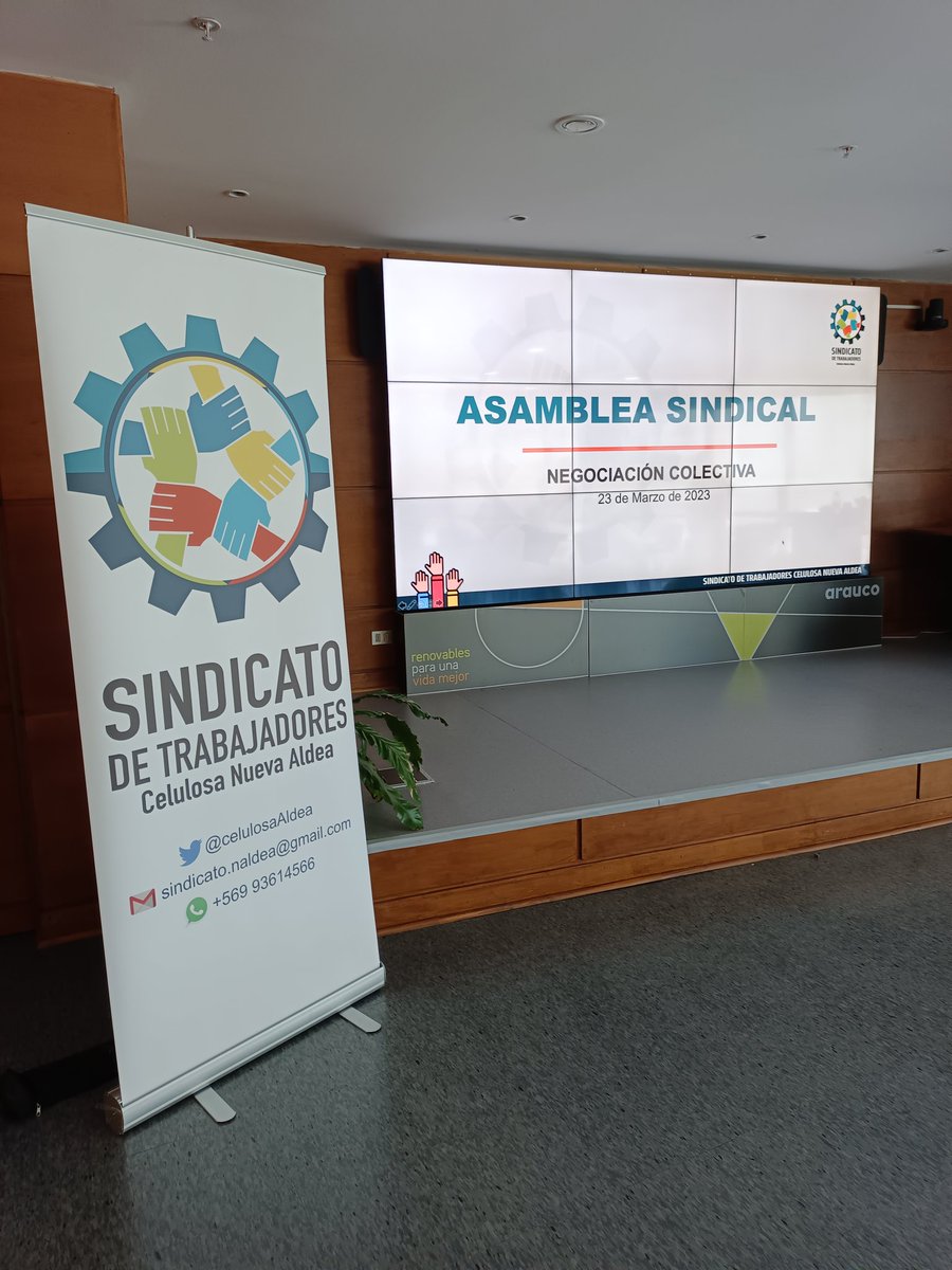 CelulosaAldea's tweet photo. A minutos de una asamblea decisiva en #plantanuevaaldea #celulosa #arauco #ñuble #biobio #sindicatos @Arauco_cl @cormachile @Cutchile https://t.co/vCwE1zFOgw