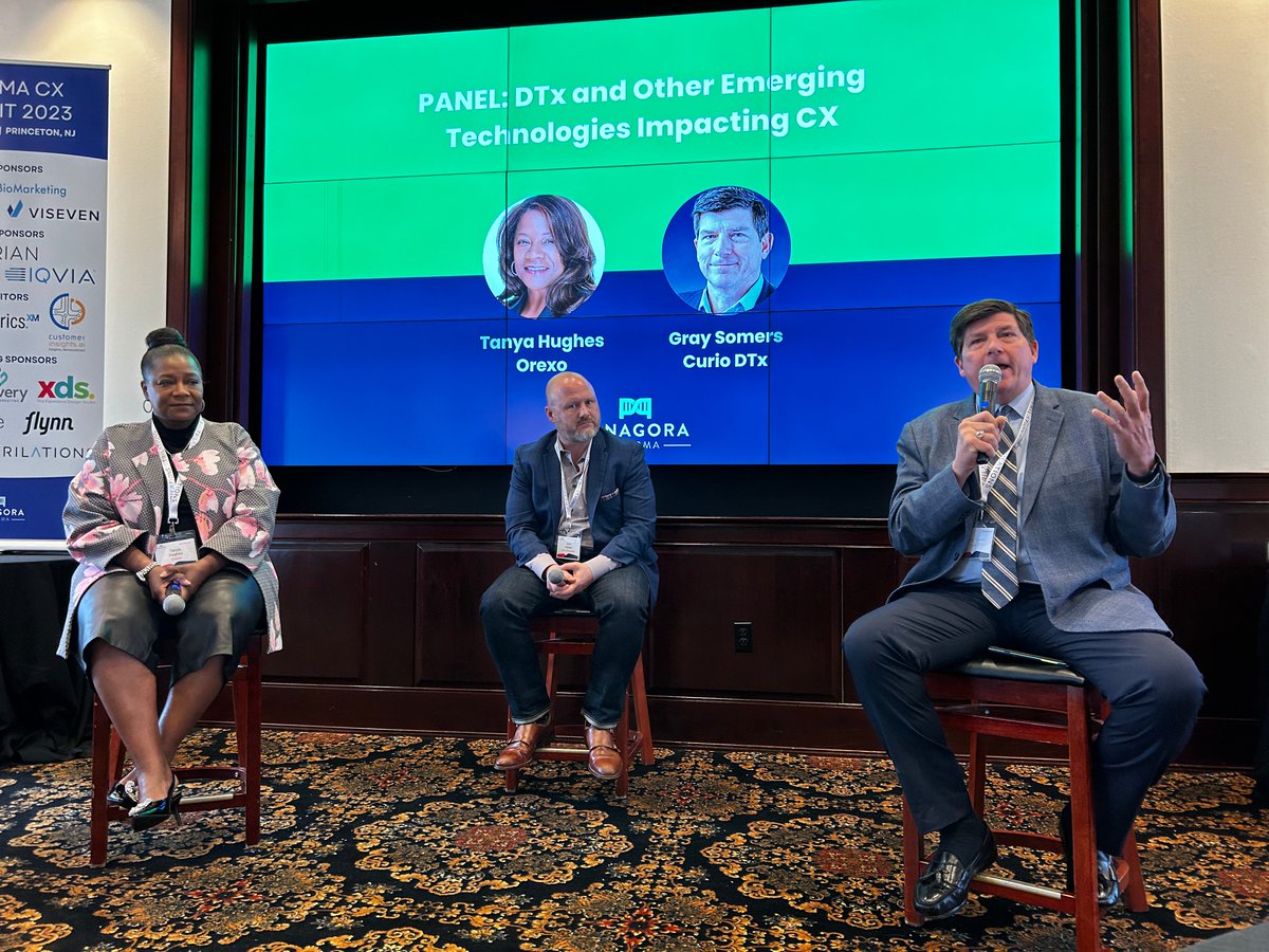 CurioDTx's tweet photo. Our Senior Vice President of Plans and Health Systems, Gray Somers, gave a thought provoking presentation yesterday at the 10th Annual Pharma CX Summit. https://t.co/0zVSz4xIme