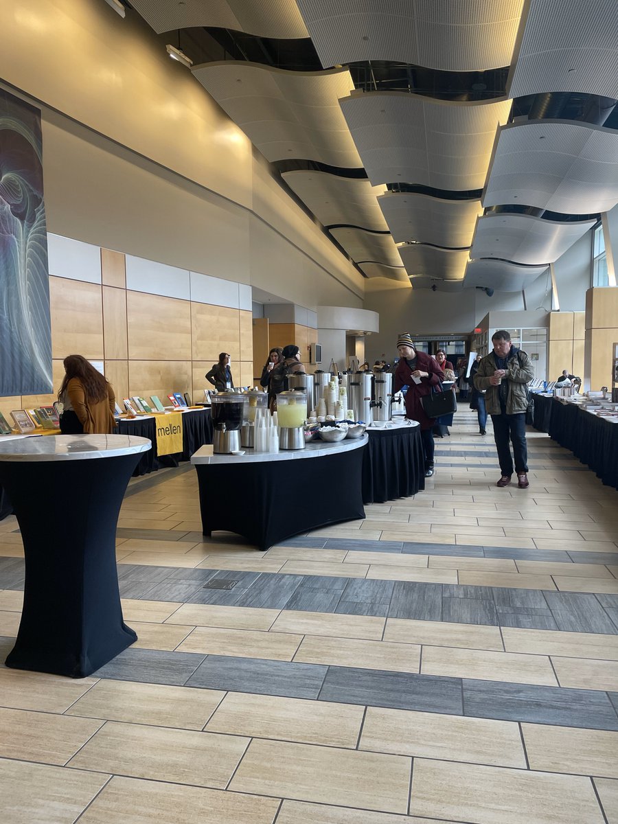 scholar_choice's tweet photo. Our @northeastMLA exhibit is open! Come to the exhibit hall in the Convention Center for some good books and some delicious refreshments. #NeMLA23 https://t.co/lz0nUq4dLD