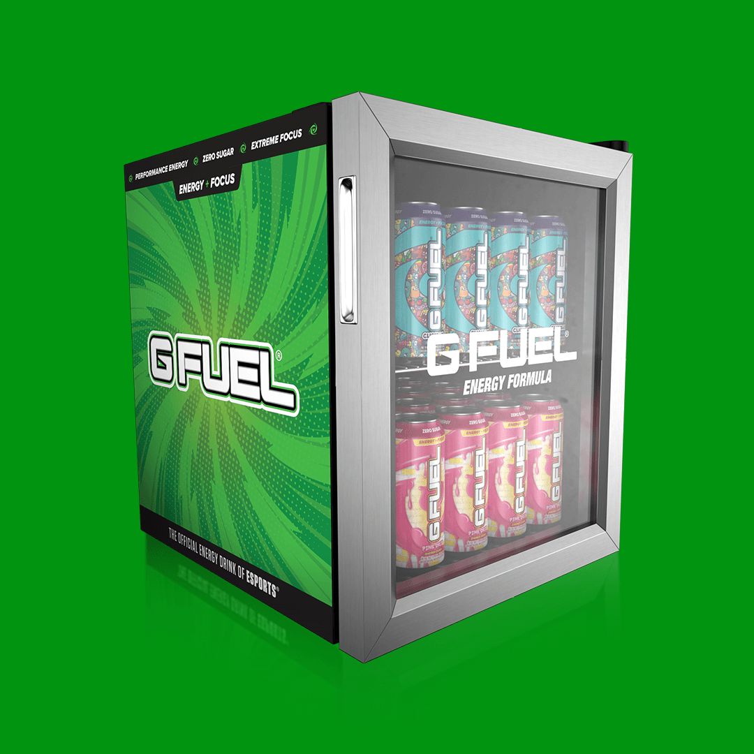 🗣 YOOO! The LUCKY WEEK 3 WINNER of #fanFUELED will be crowned tomorrow! GET INVOLVED and you could WIN this #GFUEL MINI FRIDGE + A BUNCH OF CANS!👇 

🍀 GFUEL.ly/fanfueled 🍀