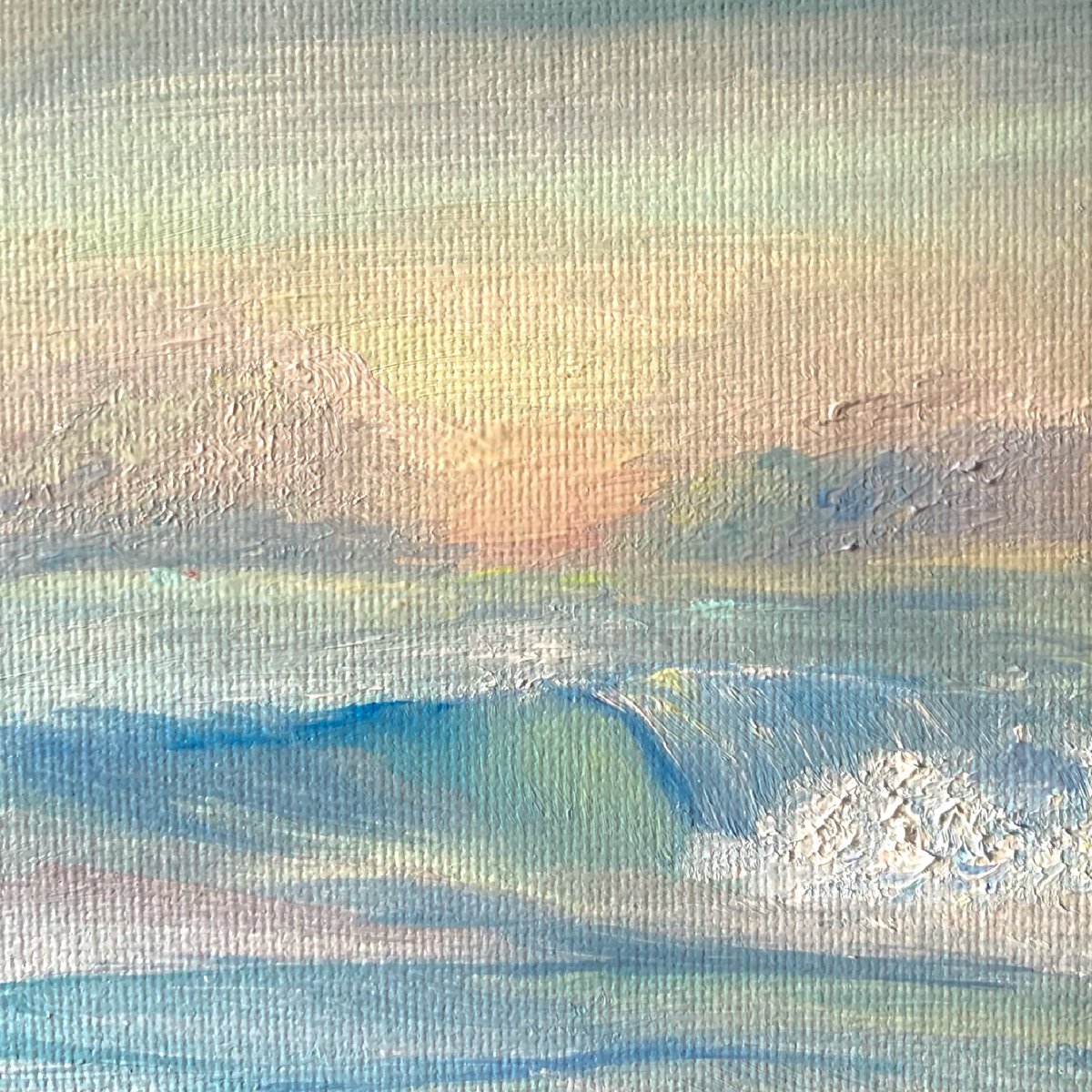 kreepshowart's tweet photo. gaps of solitude, 4x4 oil on board 2021 https://t.co/s0uvNutMLg