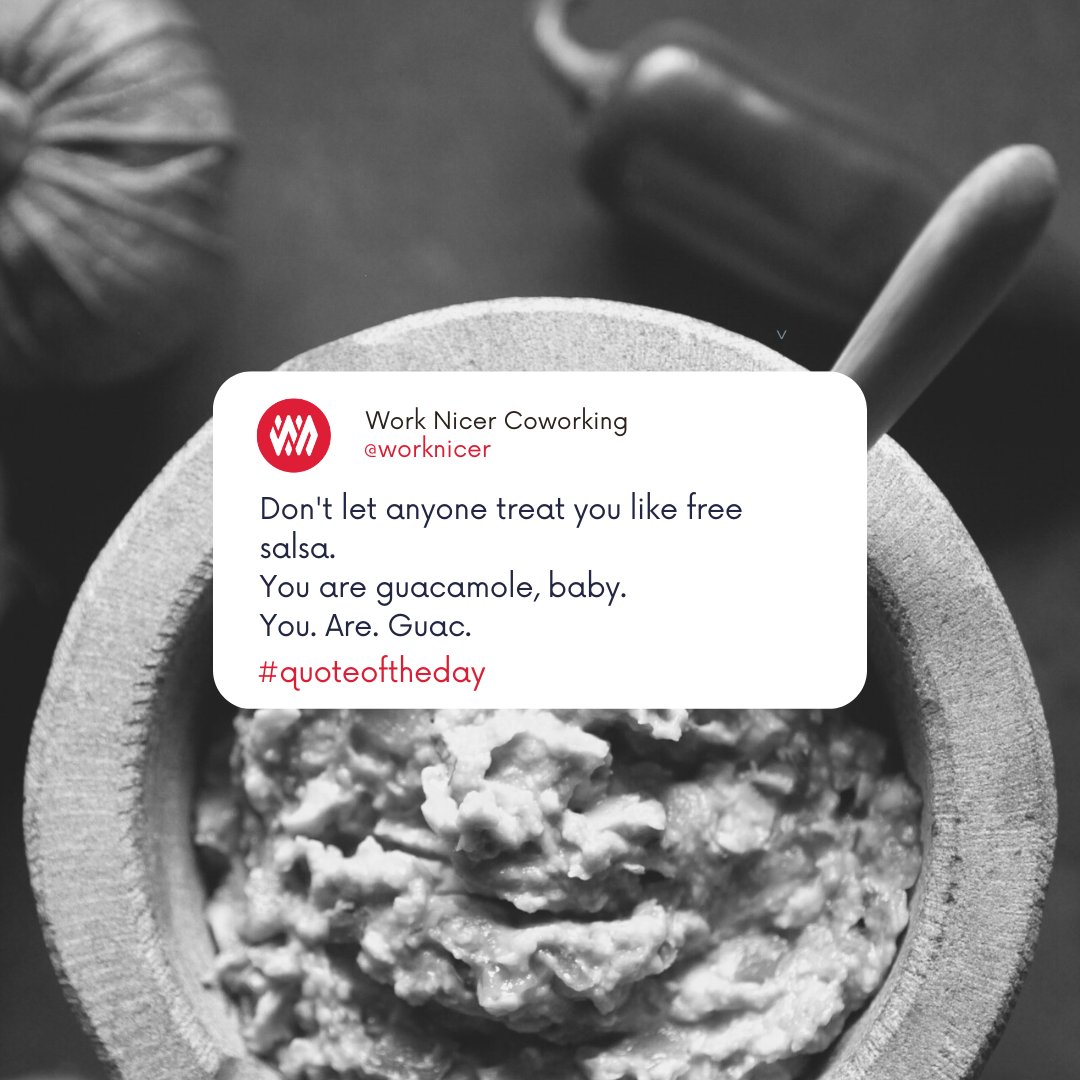 To heck with free chips and salsa, bring on that $4 side of guac!
.
.
#Coworking #Community #YouAreGuac #YYC #Calgary #Edmonton #YEG