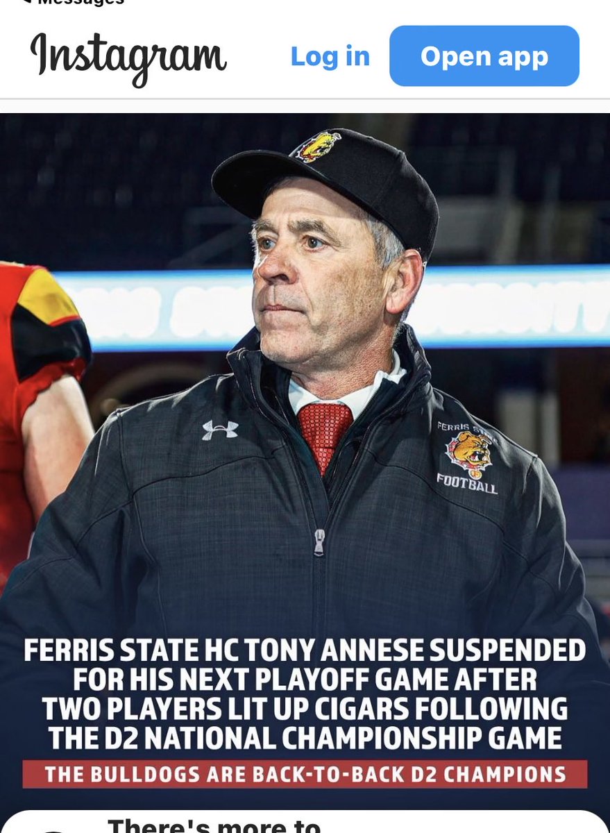 TJA4Michigan's tweet image. What can Stetson Bennett &amp;amp; Joe Burrough do that Ferris State’s Coach Annese can’t? Smoke a cigar after the Natty without NCAA sanctions. #NCAAOutofControl