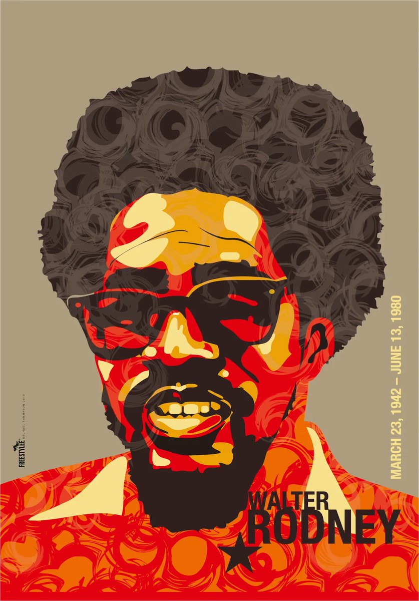 The great Guyanese Marxist #WalterRodney (1942-1980) was born on #March23 , 81 years ago today. He was an important pan-Africanist Marxist who wrote some of the most important books on African history, Guyanese history &amp; radicalism.  He was assassinated on 13 June, 1980 aged 38.