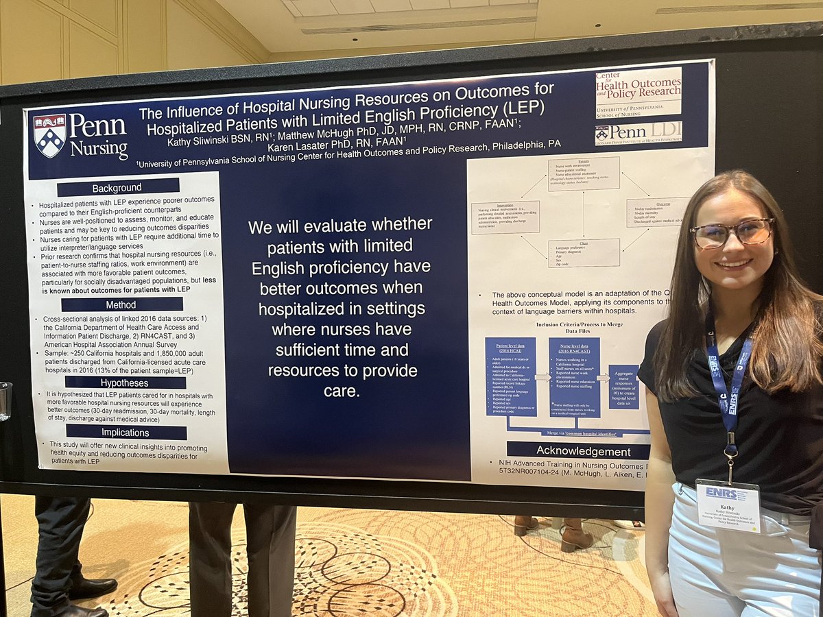 Emily Holland (@emilyh4929) on Twitter photo Poster session 3 at #ENRS2023 is going great! Kathy Sliwinski, BSN, RN from <a href="/PennNursing/">Penn Nursing</a> shares the influence of hospital nursing resources on outcomes for hospitalized patients with limited English proficiency 🩺 Poster session 3 at #ENRS2023 is going great! Kathy Sliwinski, BSN, RN from <a href="/PennNursing/">Penn Nursing</a> shares the influence of hospital nursing resources on outcomes for hospitalized patients with limited English proficiency 🩺