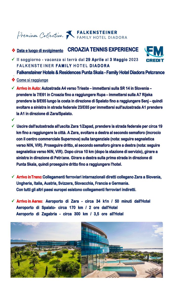 FongaMarcello's tweet photo. #falkensteiner #eventi #croazia #tennis #experience #sport #vacanza https://t.co/VAQWuRiMJi