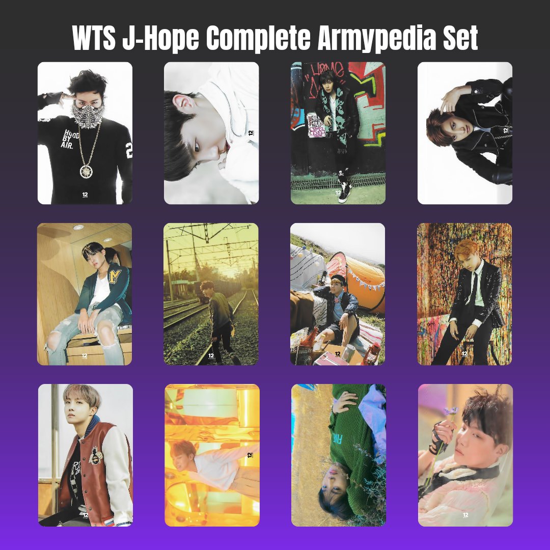 💜 WTS | NFT 💜
-Hobi Armypedia set (complete) 
On hand - will send videos
85e + shipping 
(possibly open to offers BC I wasn't sure how to price this)
WW okay 

#btswts #wtsbts #btswtseu #wtsbtseu #btseurope #btssale #btssales #btsselling #sellingbts #btssell #sellbts #btsrare