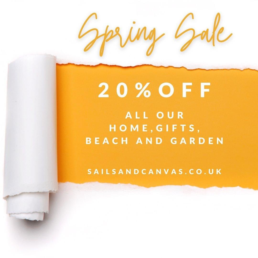 SailsCanvas's tweet photo. Bring the coast home !
Get your outdoor and indoor space ready for action with our Spring sale and bring the coast home. 
20% off all our Home &amp; Gifts, Beach &amp; Garden range. 
Coupon code: Spring30
Offer ends midnight 31st March. @SailsCanvas #springsale https://t.co/bj94aRciYj