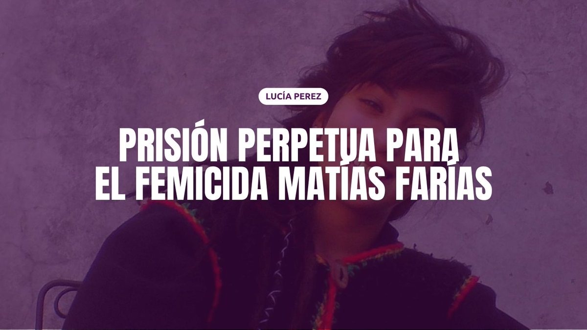 EquipoELA's tweet photo. Matías Farías fue condenado a prisión perpetua por “abuso sexual con acceso carnal agravado por la muerte, por el suministro de estupefacientes y en el contexto de violencia de género en concurso con femicidio" en el caso por el femicidio de Lucía Pérez. https://t.co/Qan9y9Swrw