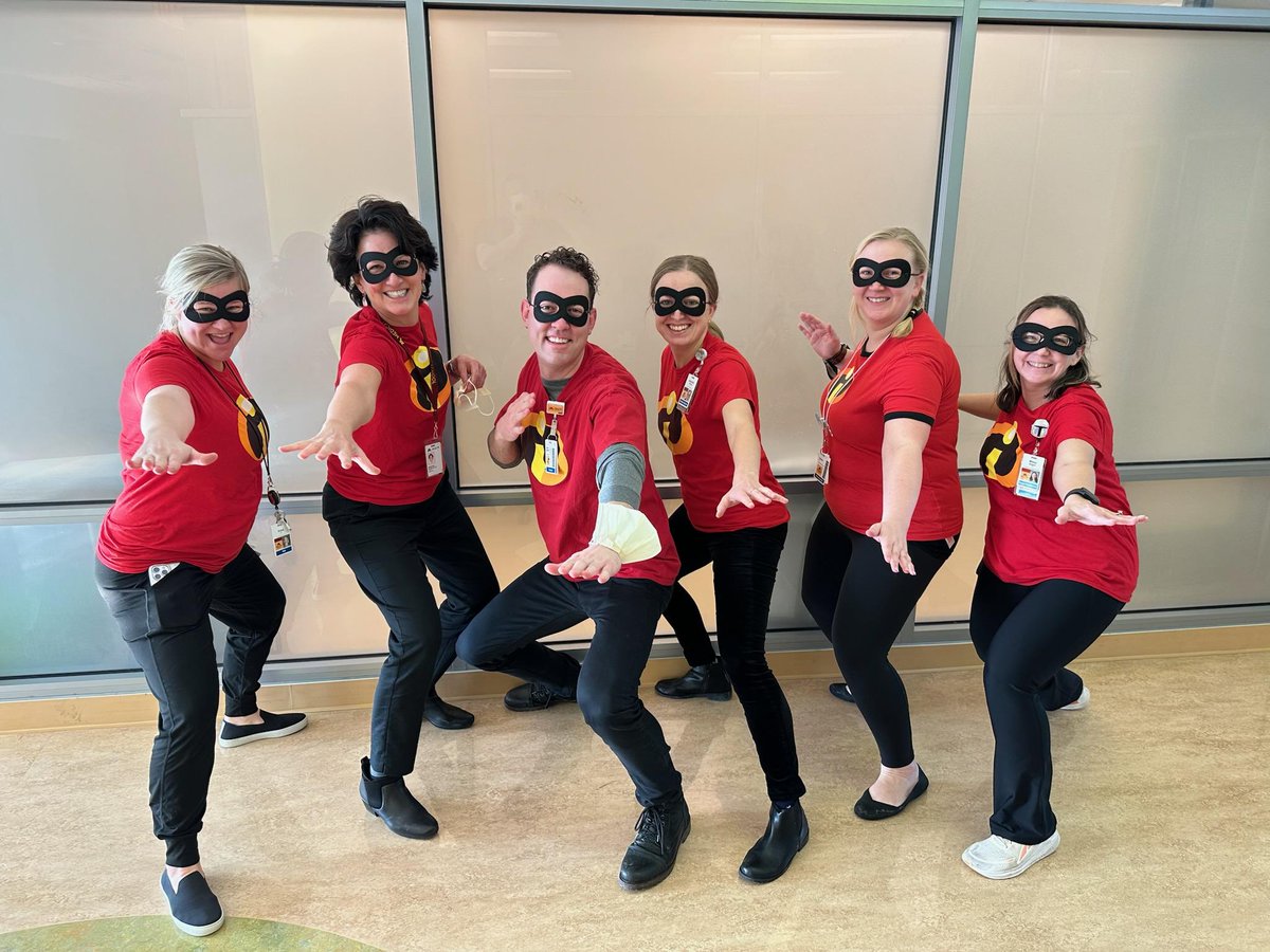 UMNPeds's tweet photo. Some of our staff dressed up in their supersuits for #SuperHeroWeek today! #umnpeds #umnmedicalschool https://t.co/GKJ6wDubii