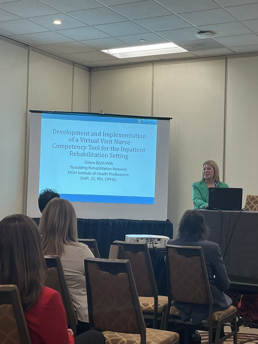 Emily Holland (@emilyh4929) on Twitter photo Come welcome Debra Blyth-Wilk from <a href="/MGHInstitute/">MGH Institute</a> giving a fascinating presentation on implementing a virtual visit nurse competency tool for the inpatient rehabilitation setting! Come to Independence A for more in the Quality & Safety presentation. #ENRS2023 Come welcome Debra Blyth-Wilk from <a href="/MGHInstitute/">MGH Institute</a> giving a fascinating presentation on implementing a virtual visit nurse competency tool for the inpatient rehabilitation setting! Come to Independence A for more in the Quality & Safety presentation. #ENRS2023