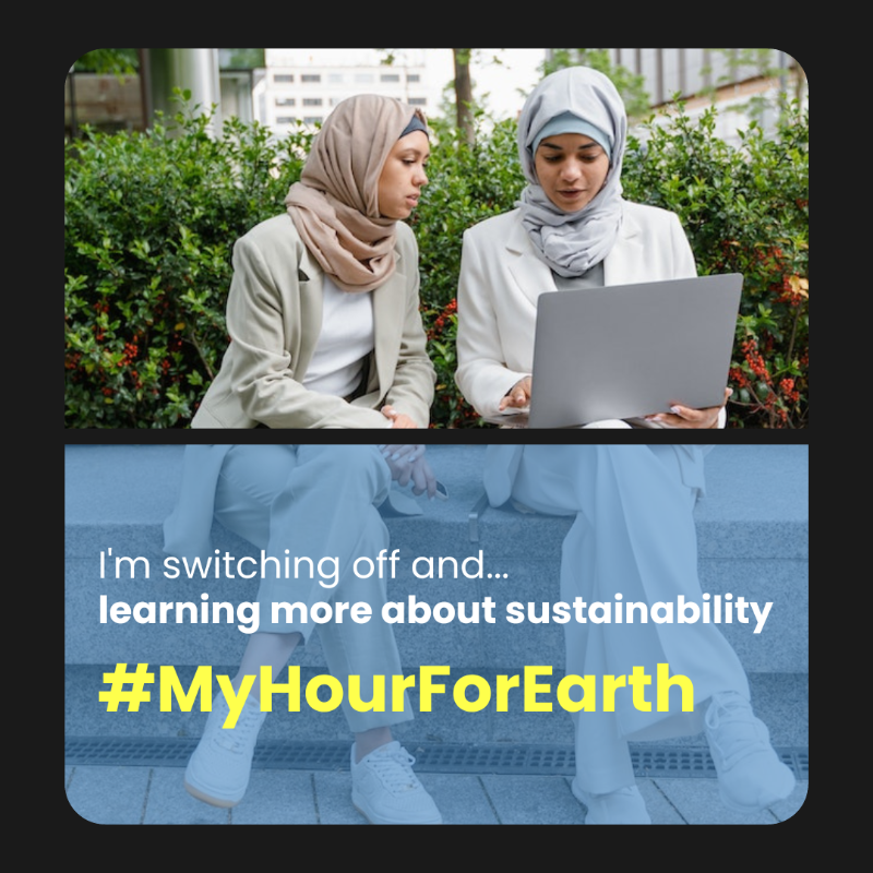 WWF's tweet photo. #EarthHour is officially in full swing. Use the #MyHourForEarth hashtag to let us know how you're spending your hour. Do something - anything - positive for our one home and let's create the #BiggestHourForEarth together  🙌

Need ideas? Visit https://t.co/zzBBAVZGBE