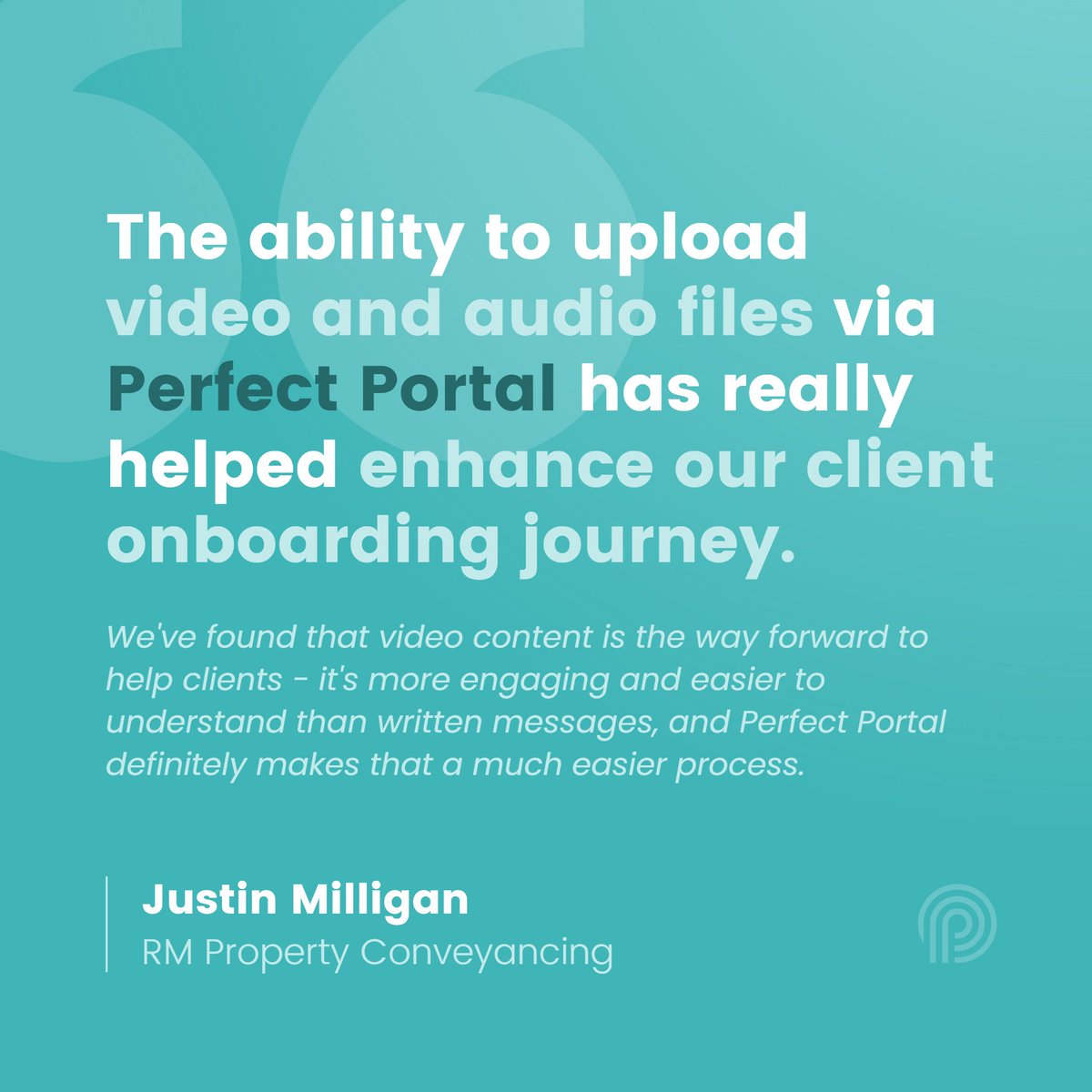 We love hearing about how Perfect Portal helps firms improve their client onboarding process🚀

Thank you for your wonderful feedback, Justin!

Find out how you can benefit from our award-winning tech here👇
zurl.co/C8NS

#clientonboarding #FridayFeels <a href="/rm_conveyancing/">RM Property Conveyancing</a>