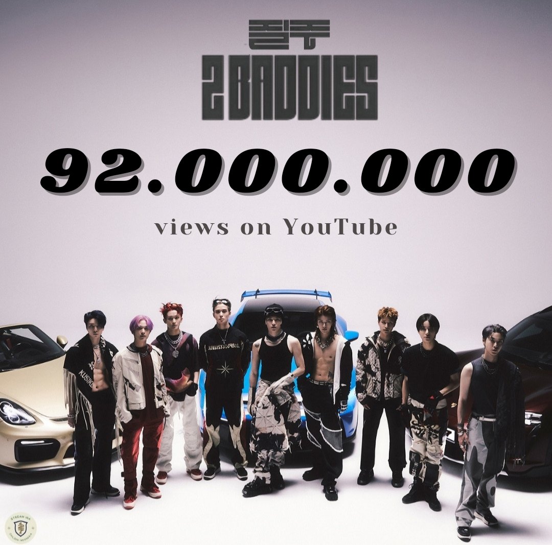 127streamINA's tweet photo. NCT 127's '2 Baddies' MV has reached 92M views on YouTube!

Views: 92,001,059
Likes: 1,219,405

🔗 https://t.co/g5v82AyOS9

Let's keep streaming, so we can reach our next goal #2Baddies_RoadTo_100M

#NCT127_질주 #2Baddies92M 
#NCT127
@NCTsmtown_127 https://t.co/8IpDM6ms1b