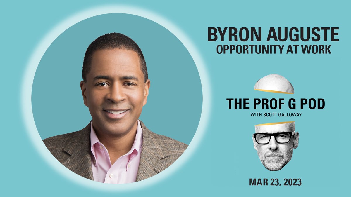 Scott Galloway on Twitter "Spoke to byron_auguste, CEO and cofounder