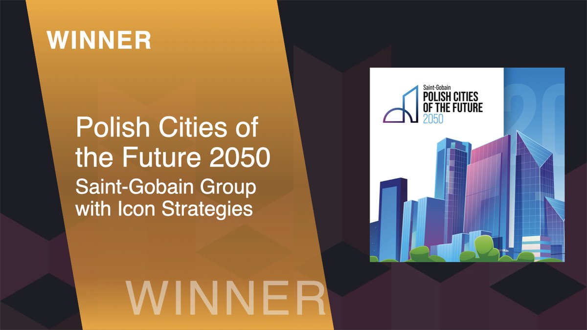 Provoke_News's tweet photo. #SABREAwardsEMEA REAL ESTATE &amp; CONSTRUCTION WINNER: Polish Cities of the Future 2050  - Saint-Gobain Group with @Icon_Strategies https://t.co/nH0wCOa998
