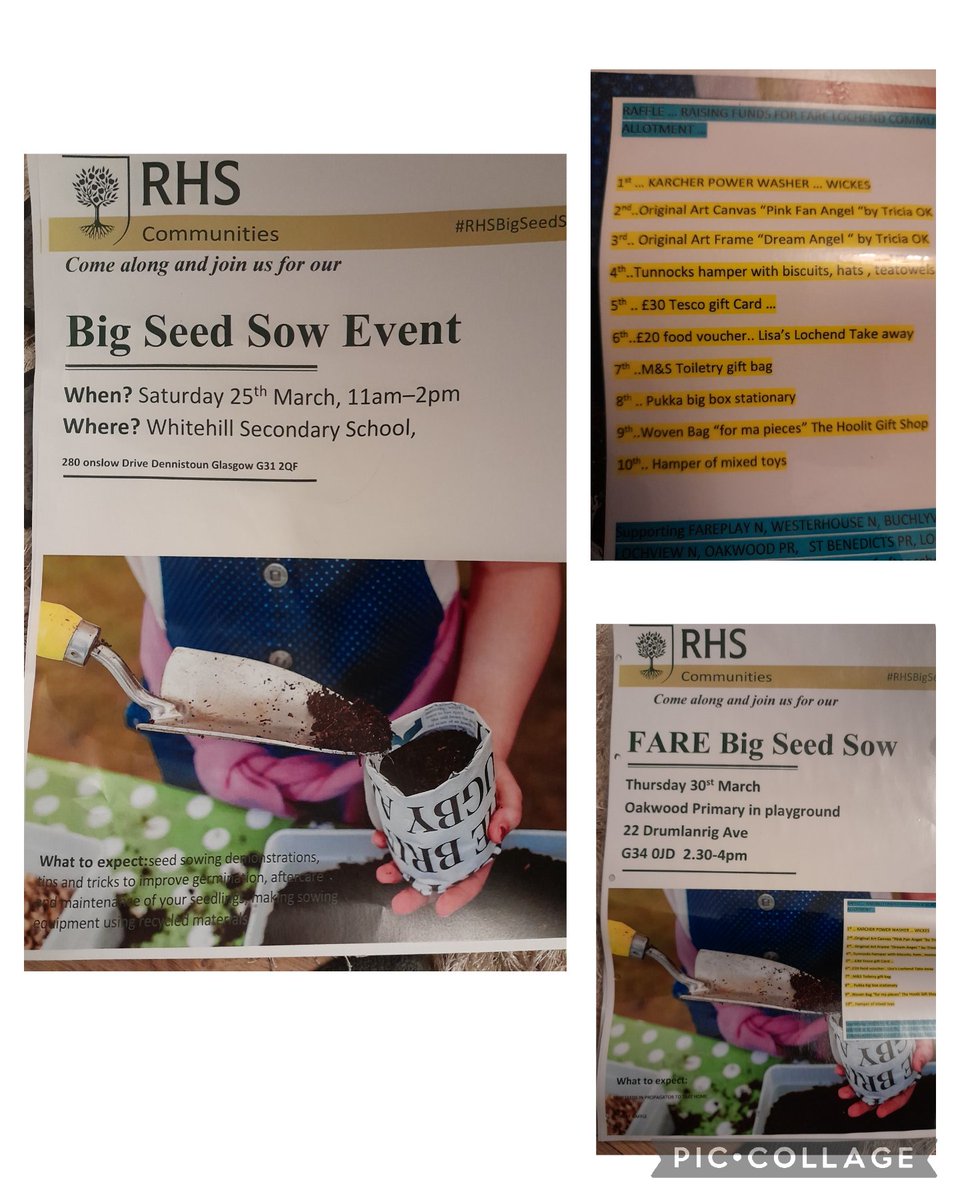 Suzieq1402's tweet photo. RT plz @FARE_Scotland Lochend C A will be fundraising at Whitehill sch this Sat &amp; @oakwoodG34 Thurs 30th March. #RHSBigSeedSow @RHSBloom sow seeds ,take home mini propagator. Lots of perrenials &amp; strawberry plants for sale. Great raffle. @RHSBloom @Jimmy_FARE @LochviewS https://t.co/h9i6zCGGGw