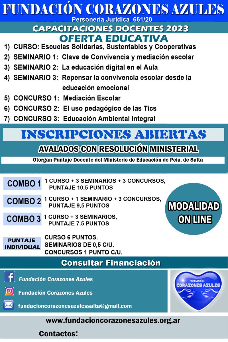 Capacitación, con puntaje docente