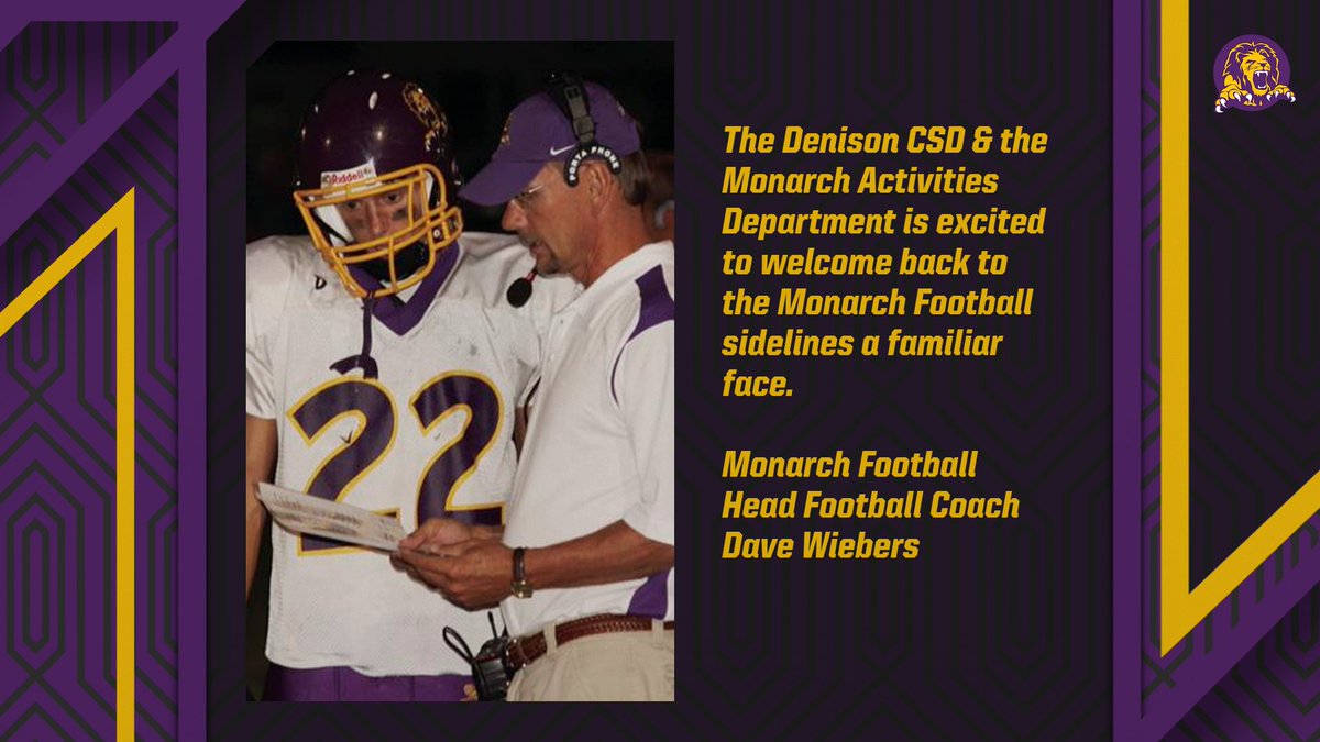 AdMonarchs's tweet photo. Welcome back Head Football Coach Dave Wiebers!

#Monarchs #kdsnsports
📸 - Todd Danner https://t.co/mER8TZVLgb