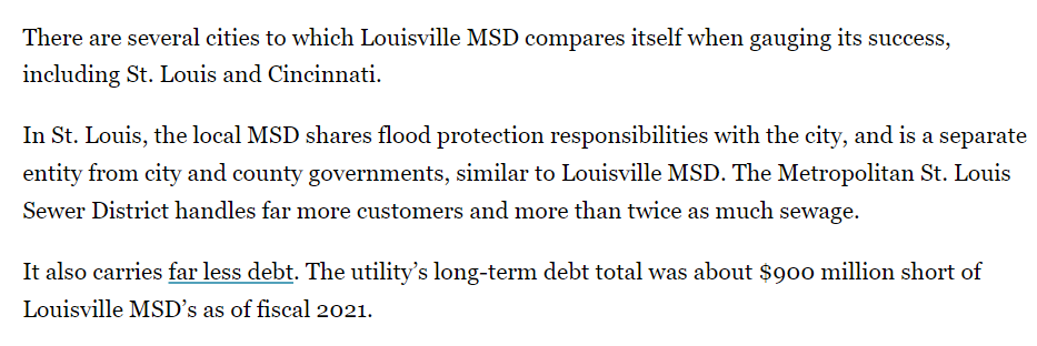 Brock Jamison on Twitter: ""Eighteen Louisville MSD employees have higher  salaries than the highest paid employee of Cincinnati MSD, its sewers  director. MSD's director, Tony Parrott, makes $282,568 annually, over 65%  more
