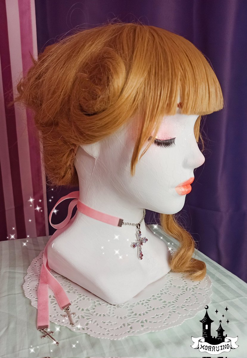 Moravind1's tweet photo. We are ready to present you our new accessory!  this is a choker made of delicate velvet ribbon, high-quality fittings and with a beautiful shining cross!  you can pre-order right now!  the price is only 13$
#moravind #lolitafashion #lolita #sweet #kawaii #cute #harajuku #fashion https://t.co/eGz8Iy8jXv