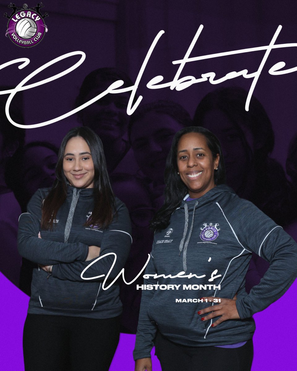 LegacyVC's tweet image. It&apos;s Women&apos;s History Month &amp;amp; we want to take the rest of the month to honor all the amazing women in our staff💜 

Up first- two of our longest standing coaches, Coach Odaly &amp;amp; Coach Jen! 

#iamlegacyvbc #legacyvbc #legacyvbc #volleyball  #volleyballplayer #volleyballboys