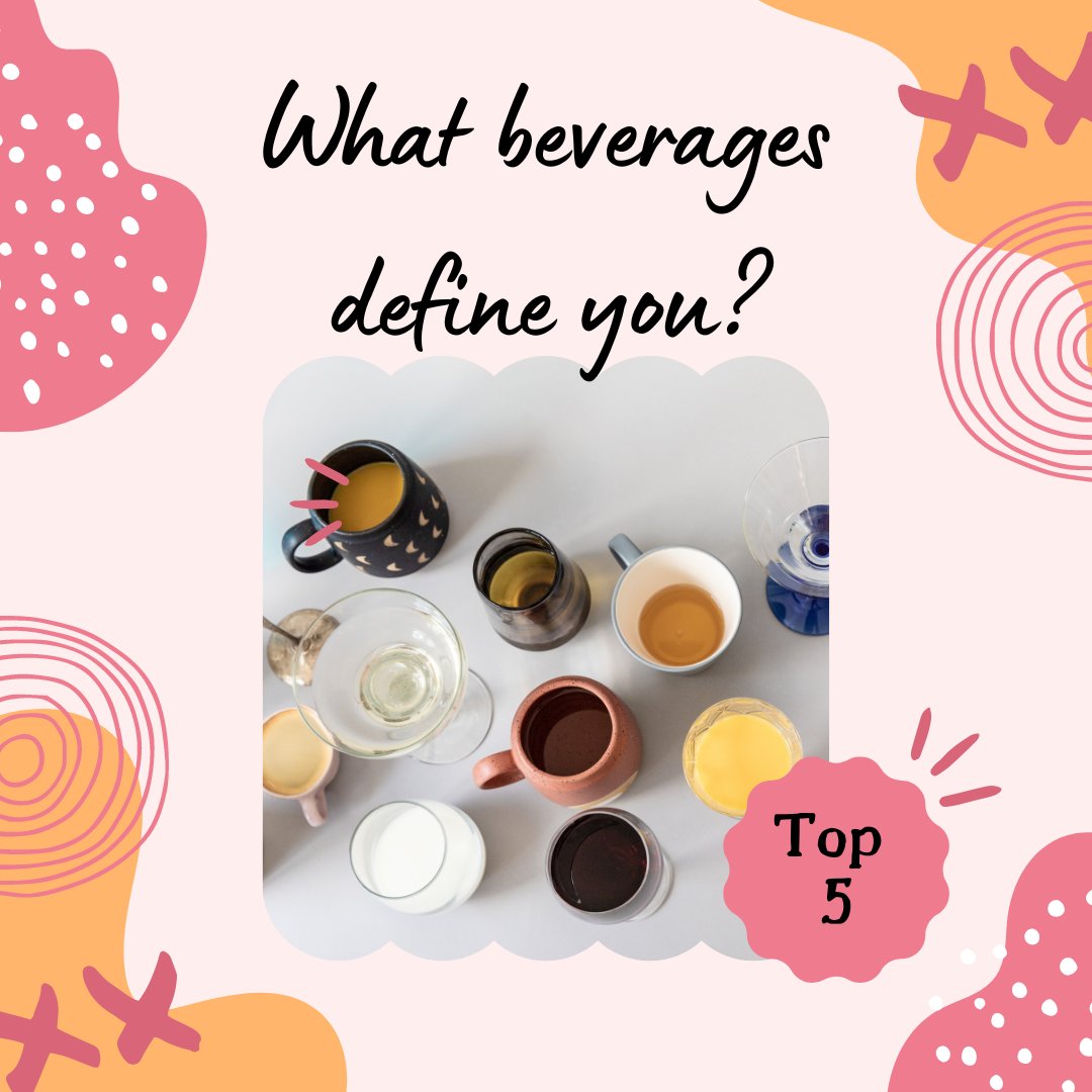 IDECorp's tweet image. #ThinkAboutItThursday... What 5 beverages define you? 🥛🫖☕️🧃🍺🍷🧉🍸🧊🧋
