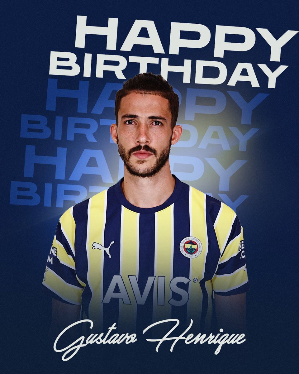 Fenerbahce's tweet photo. Bugün futbolcumuz Gustavo Henrique'nin doğum günü. Mutlu yıllar Gustavo! https://t.co/hT4pvjmlZI
