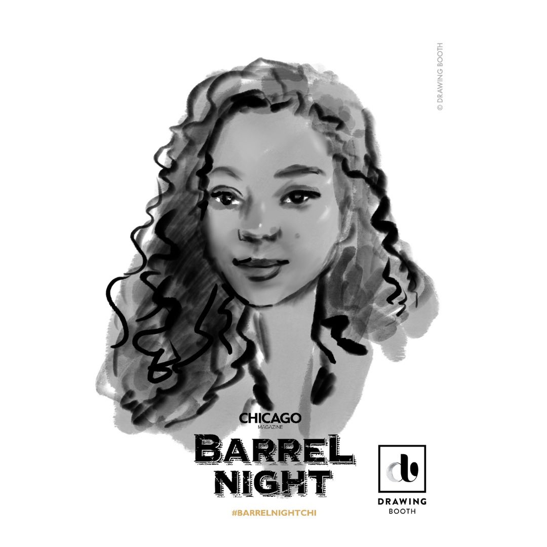 DrawingBoothHQ's tweet photo. An evening of live entertainment at @ChicagoMag 🍸 

Last week we had an opportunity to work with @ChicagoMag at their 8th annual Barrel Night event! Check out these beautiful live drawings made by one of our artists 😍 https://t.co/tqco5ThJzb