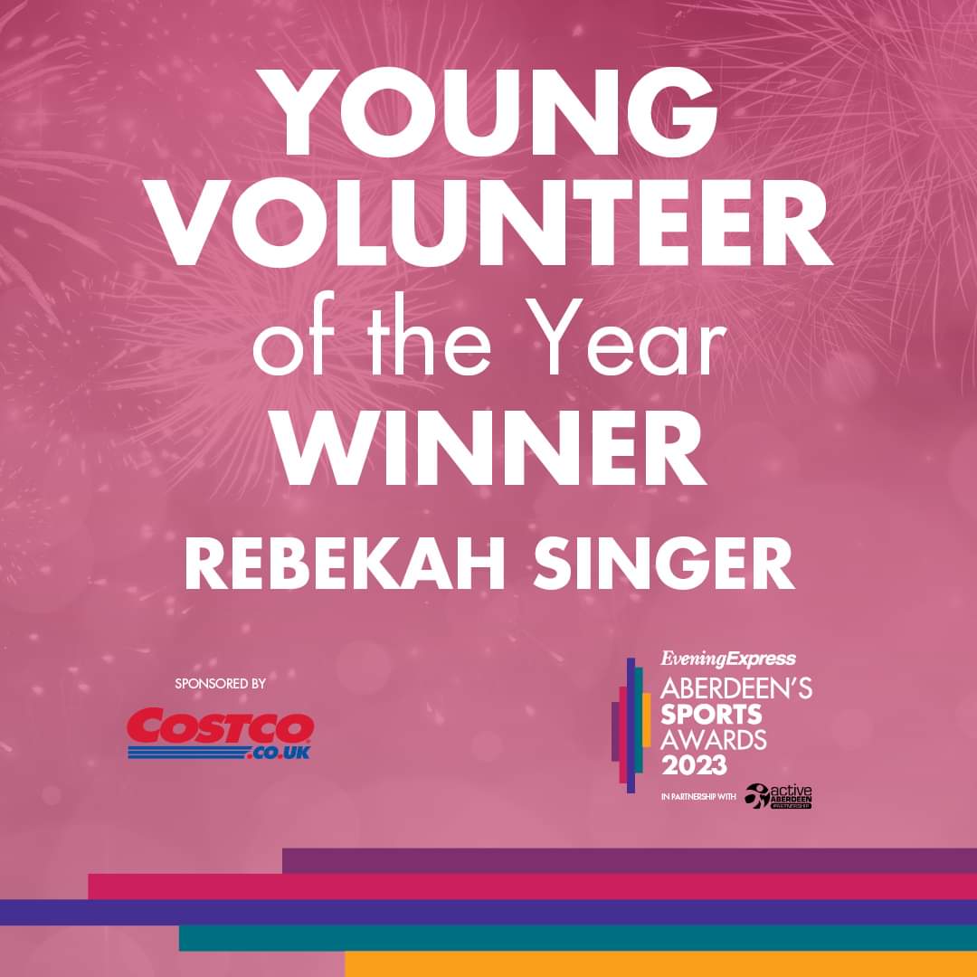 Active_Schools's tweet photo. Congratulations to Active Girls volunteer Rebekah who tonight won the Young Volunteer of the Year Award at Aberdeen’s Sports Awards!

Well done to the other finalists. https://t.co/iy6gN7qR4D