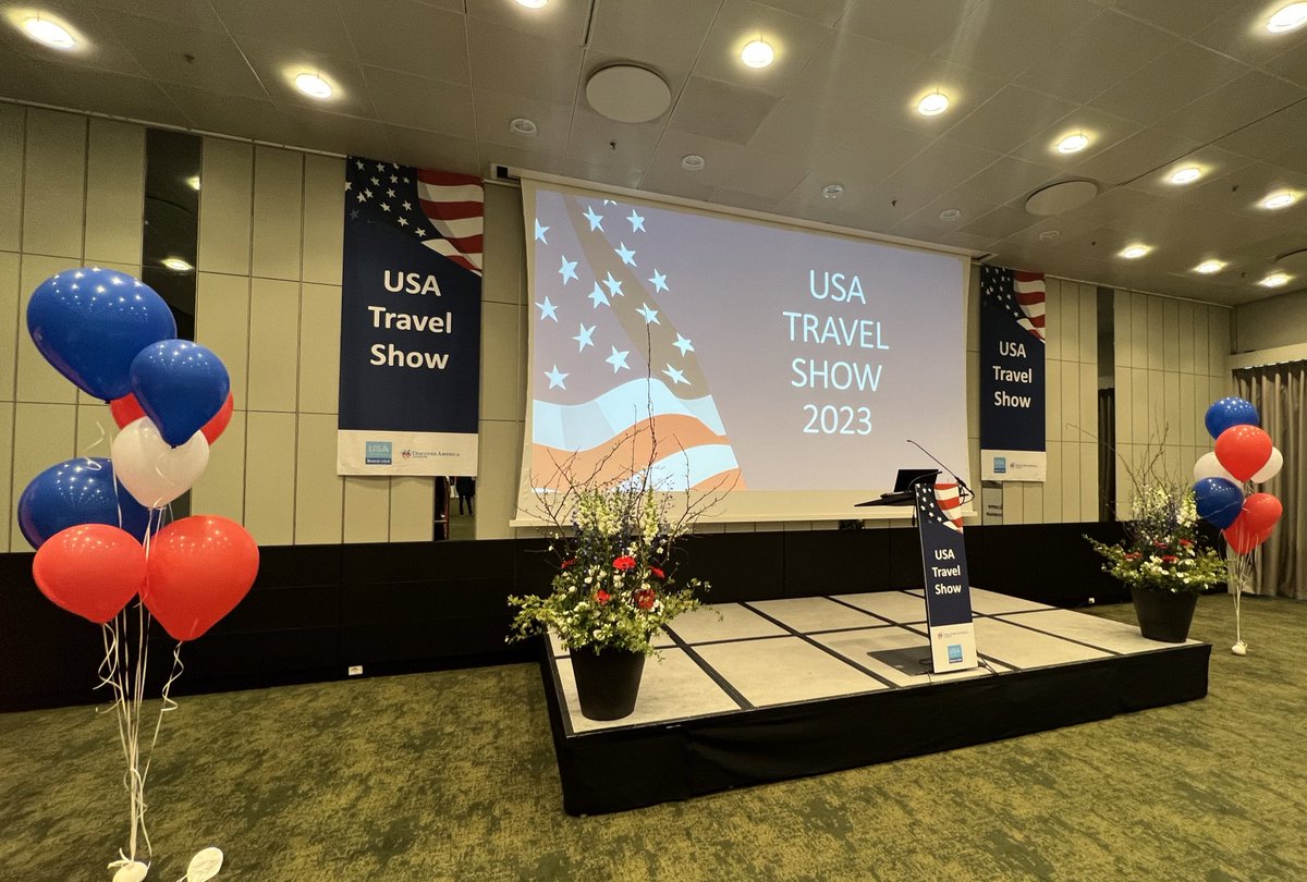 LibbyMarshPR's tweet photo. Great first day at the #USATravelShow meeting with trade and media friends in the Nordics @USAmbDenmark @BrandUSA https://t.co/P9sZAKoryc