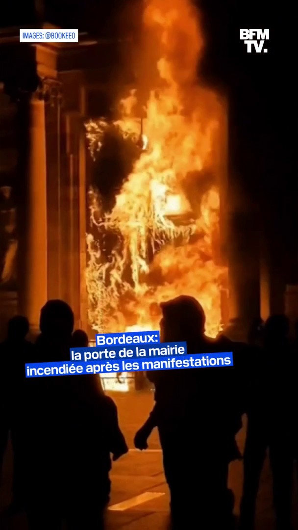 Insupportable et intolérable ! L’incendie du porche de la Mairie de Bordeaux marque la volonté de destruction des fondements républicains. Même opposés, nous devons tous refuser la violence et le chaos. 