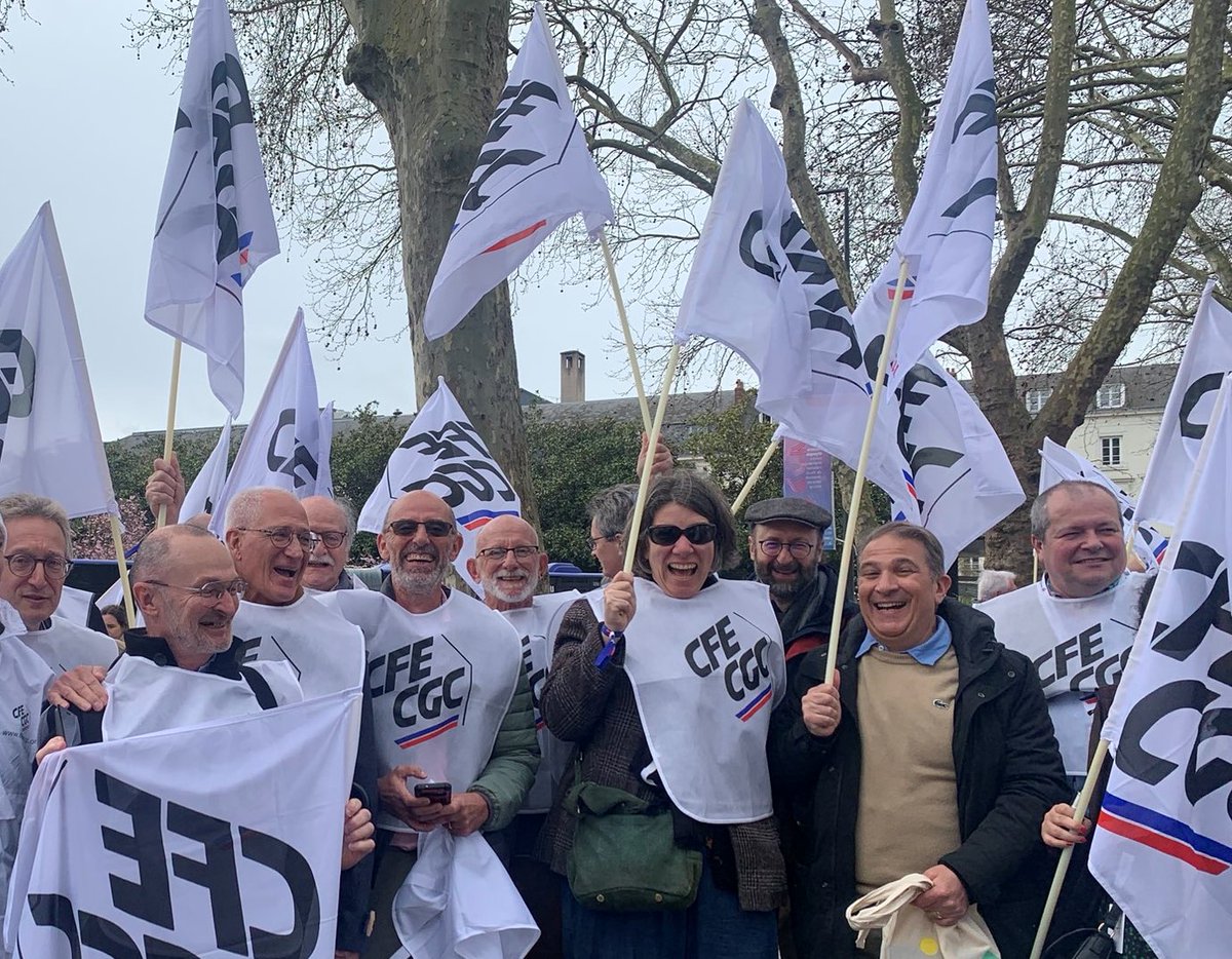 SNPI syndicat infirmier (@infirmiersnpi) on Twitter photo Un millier de congressistes <a href="/CFECGC/">CFE-CGC</a> ont manifesté à Tours contre la #ReformeDesRetraites le #23mars
Les militants <a href="/cfecsantesocial/">CFE-CGC Santé-Social</a> et <a href="/infirmierSNPI/">SNPI syndicat infirmier</a> étaient en forme pour faire entre la voix des #soignants et des salariés du secteur santé social !
#santeOnEnAgros Un millier de congressistes <a href="/CFECGC/">CFE-CGC</a> ont manifesté à Tours contre la #ReformeDesRetraites le #23mars
Les militants <a href="/cfecsantesocial/">CFE-CGC Santé-Social</a> et <a href="/infirmierSNPI/">SNPI syndicat infirmier</a> étaient en forme pour faire entre la voix des #soignants et des salariés du secteur santé social !
#santeOnEnAgros