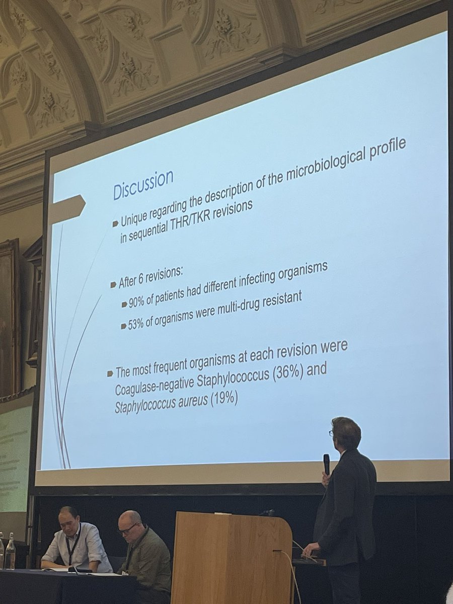 ROHBIS (@rohbis) on Twitter photo Rob McCulloch presenting <a href="/ROHBIS/">ROHBIS</a> research regarding multiply revised arthroplasties highlights the risk of MDR #PJI and new infecting organisms at the Oxford Bone Infection Conference <a href="/AJRPalmer/">Antony Palmer</a> <a href="/RNOHhipandknee/">RNOH Hip and Knee Recon Unit</a> Rob McCulloch presenting <a href="/ROHBIS/">ROHBIS</a> research regarding multiply revised arthroplasties highlights the risk of MDR #PJI and new infecting organisms at the Oxford Bone Infection Conference <a href="/AJRPalmer/">Antony Palmer</a> <a href="/RNOHhipandknee/">RNOH Hip and Knee Recon Unit</a>