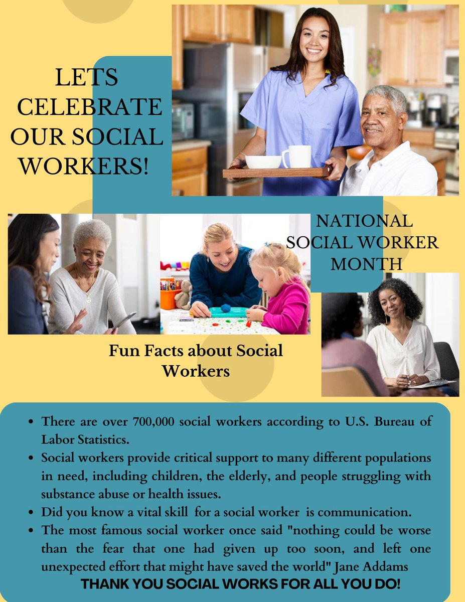 AHomemadePlan's tweet photo. For all the Social Workers out there, Happy National Social Work Month. Thank you for all that you do! https://t.co/Z8oNccurs9