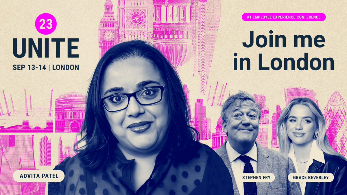 It’s such a privilege to be asked to speak at Unite and share a stage with <a href="/stephenfry/">Sir Stephen Fry</a> and Grace Beverley 😱. The fab folks <a href="/WeAreUnily/">Unily</a> are hosting their Unite conference in Sep and I know it’s going to be a good one - let me know if you’re coming: unily.com/unite