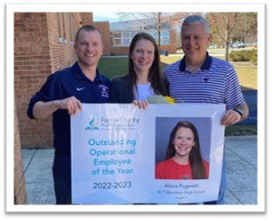 Region 5 is incredibly proud to announce that Alexa Pugnetti, Administrative Assistant @WTWoodsonHS, has been named the Region 5 Outstanding Support Employee! #region5proud