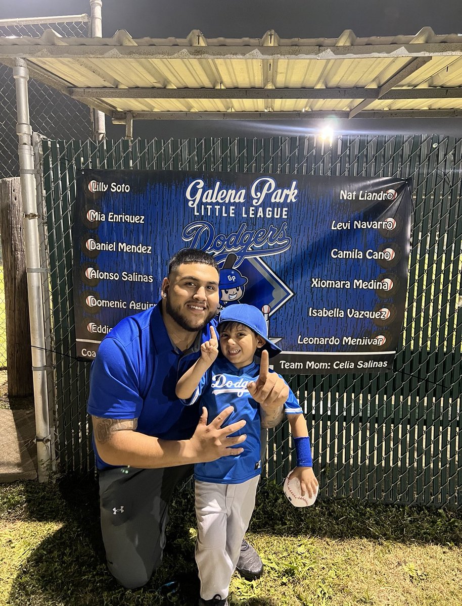 Big #1 got our first W let’s go dodgers