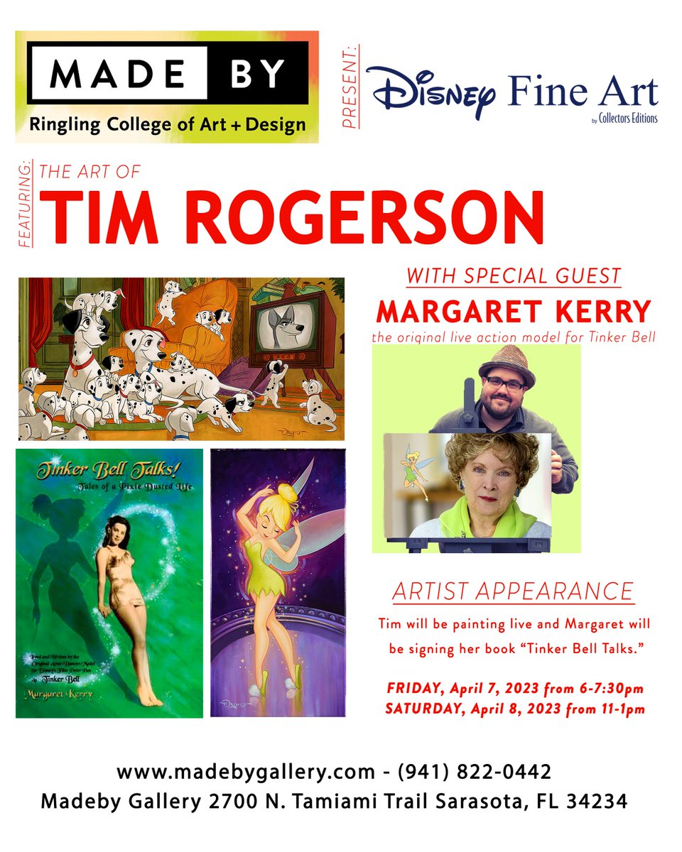 Ringling College Alumni (@ringling_alumni) on Twitter photo Save-the-date to see #RinglingAlumni Tim Rogerson on campus at <a href="/madebygallery/">Madeby Gallery</a> on 4/07 and 4/08/2023! #madebygallery #ringlingcollege Save-the-date to see #RinglingAlumni Tim Rogerson on campus at <a href="/madebygallery/">Madeby Gallery</a> on 4/07 and 4/08/2023! #madebygallery #ringlingcollege