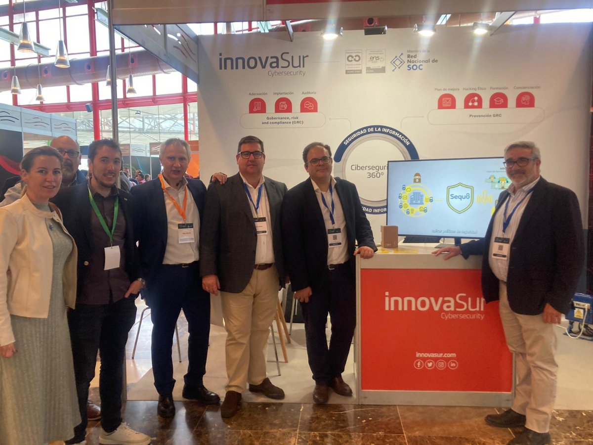 Innovasur's tweet photo. 📆 En la jornada de ayer y hoy hemos participado en el II Congreso de Ciberseguridad de Andalucía, donde somos patrocinadores GOLDEN.
🔐Desde #InnovaSur seguiremos trabajando para convertir a #Andalucía en referente internacional en materia de #ciberseguridad.
#CiberseguridadAND https://t.co/n9dql3n6jx
