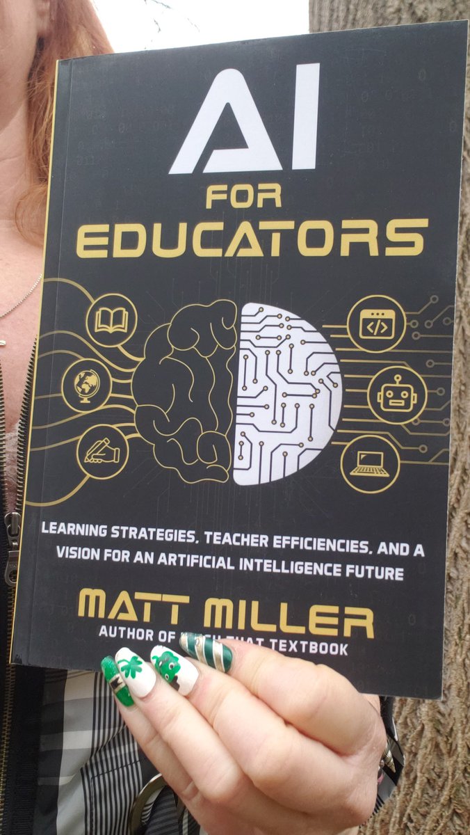 daisychick23's tweet photo. @jmattmiller Amazon must have been listening and heard how I couldn't wait to get this book because it came a day early. Yayπ―πππ#AI #teacher who is #4everlearning https://t.co/NYjUW0xspS