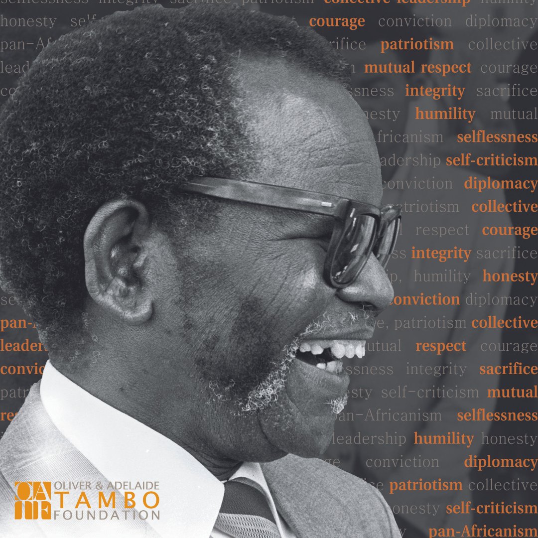 TamboFoundation's tweet photo. Today marks 30 years since the passing of O.R. Tambo. Help us keep his legacy alive today, and every day, by espousing his values of integrity, humility, servant and collective leadership, courage, mutual respect, self-criticism, pan-Africanism and selflessness. 
#TamboRemembered https://t.co/UYbn47USTY