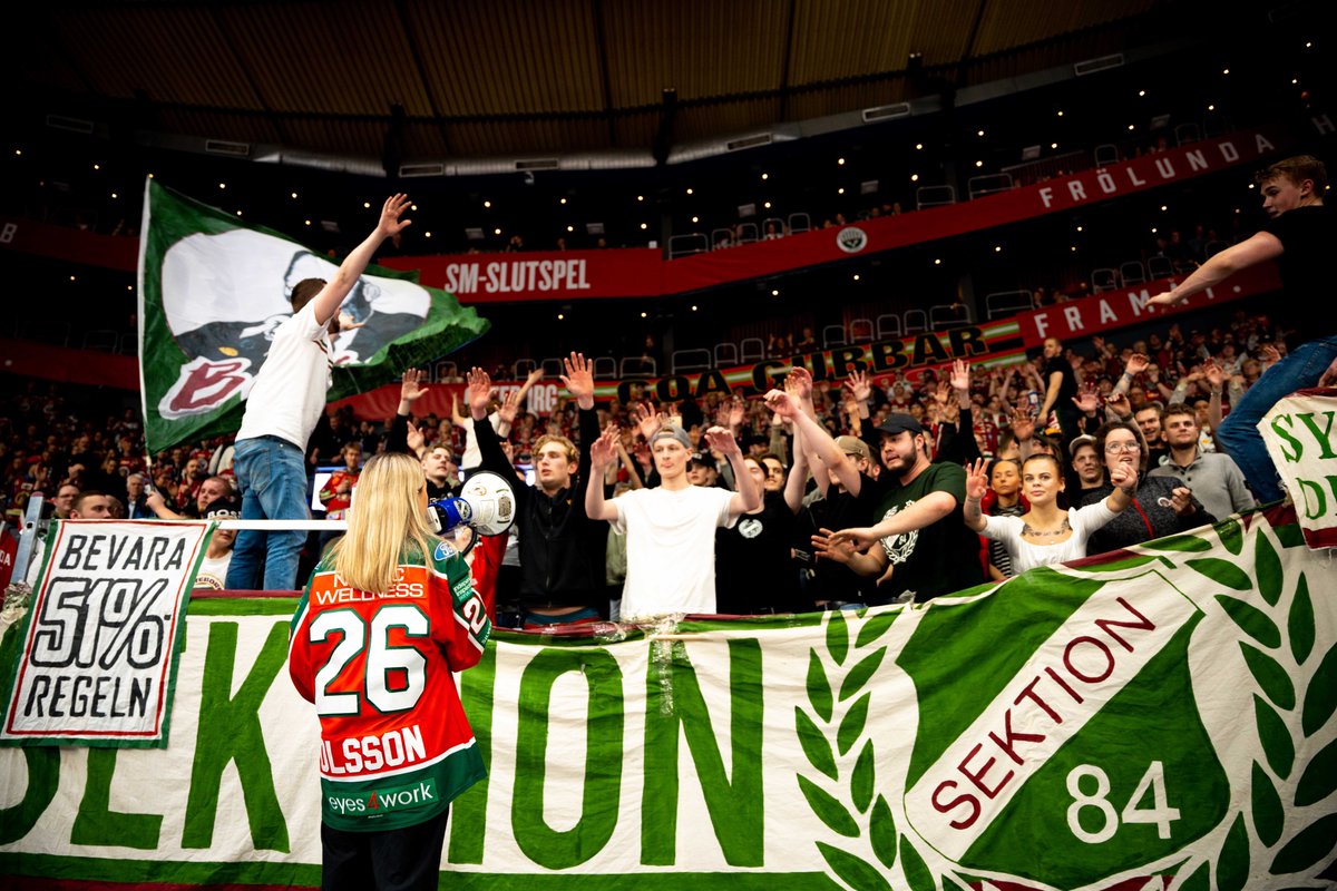 Frölunda HC spelar i SDHL 23/24! Det firade vi idag i Scandinavium.