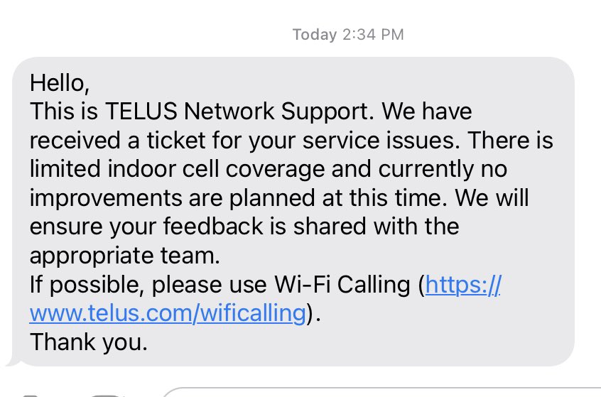 MSeegobin's tweet image. Who actually needs Mobile Data at a hospital? Not @TELUS @TELUSsupport customers! There’s NO wireless data services inside The Ottawa Hospital, and after spending 40 mins on the phone, and creating a ticket after asking me to report it to you. You say « I don’t care ».