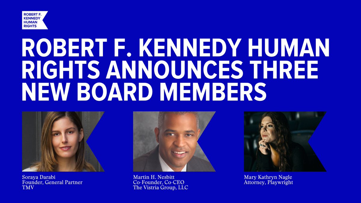 Kennedy_HRC's tweet photo. We're delighted to welcome @SorayaDarabi, Martin H. Nesbitt, and Mary K. Nagle to our Board of Directors - and we're honored to have their leadership and expertise as we continue to expand our programs and strategic litigation! Read the full press release: https://t.co/csXiCUBtIX https://t.co/1qLQs2ElFN